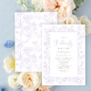 Search for lilac baby shower invitations A little butterfly