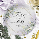 Search for miss to mrs plates Bridal shower