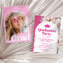 Search for pink graduation invitations Watercolor floral
