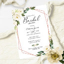 Search for geometric bridal shower invitations Rose gold