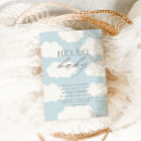 Search for cloud baby boy shower invitations For her