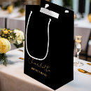 Search for black and gold gift bags Minimalist