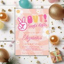 Search for peace out single digits invitations Rainbow
