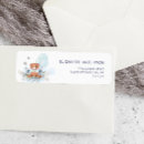 Search for blue bear return address labels Baby shower