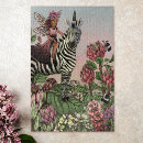 Search for african art puzzles Zebra