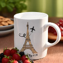 Search for eiffel tower mugs Cute