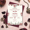Search for maroon wedding invitations Glitter