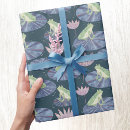 Search for amphibians wrapping paper Pond