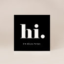 Search for hi hello business cards Black
