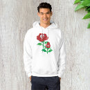 Search for red rose hoodies For him