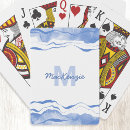 Search for watercolor playing cards Coastal
