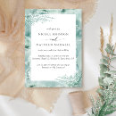 Search for teal blue and silver wedding invitations Seafoam