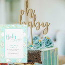 Search for turquoise baby shower invitations Greenery