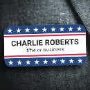 Search for red white blue name tags Promotion gear materials