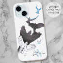 Search for bird flying iphone cases Blue