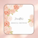 Search for peach bridal shower stickers Flowers