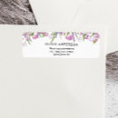 Search for lavender flower return address labels Purple