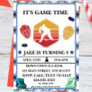 Search for ice hockey invitations Watercolor