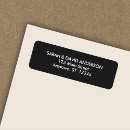 Search for modern black return address labels Corporate
