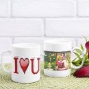 Search for love u mugs Red