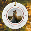 Search for newly married christmas tree decorations Mr and mrs