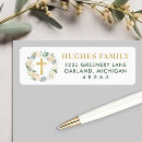 Search for gold wreath return address labels Elegant