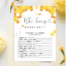 Search for bumble bee baby shower games Watercolor