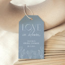 Search for love in bloom gift tags Bridal shower