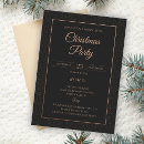 Search for employee party invitations Gold glitter