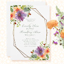 Search for orange and purple wedding invitations Trendy