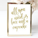 Search for cupcake signs Gold