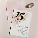 Search for quince save the dates Quinceanera quince xv
