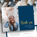 Search for navy blue gold postcards thank you cards Modern