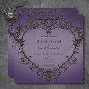 Search for purple gothic wedding invitations Elegant