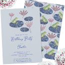 Search for lily birthday invitations Frog