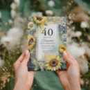 Search for rustic 40th birthday invitations Floral