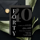 Search for adult 40th birthday invitations Stylish