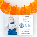 Search for boy pumpkin birthday invitations Watercolor