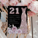 Search for rose gold 21st invitations Pink
