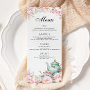 Search for tea party menus Watercolor floral