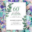 Search for 60th anniversary invitations Greenery