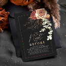 Search for orange rehearsal dinner invitations Black