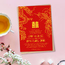 Search for red gold chinese wedding invitations Traditional