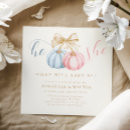 Search for he or she gender reveal invitations What will baby be