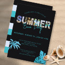 Search for teal and black invitations Trendy