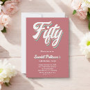 Search for unique 50th birthday invitations Trendy