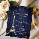 Search for navy blue gold quinceanera invitations Glitter