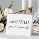 Search for reserved for brides family Black and white