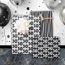 Search for black and white check wrapping paper Simple