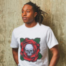 Search for skulls and roses tshirts Flower
